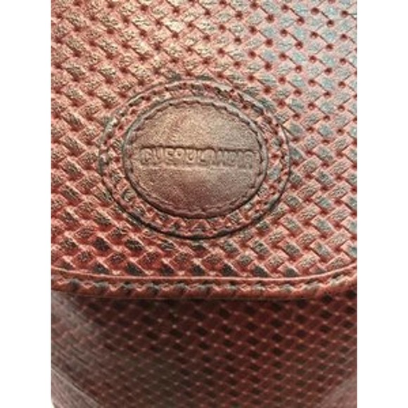 Cuerolandia Burgundy Perforated Leather Backpack main image 7